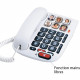 ALCATEL TMax 10 Blanc Téléphone Filaire Senior