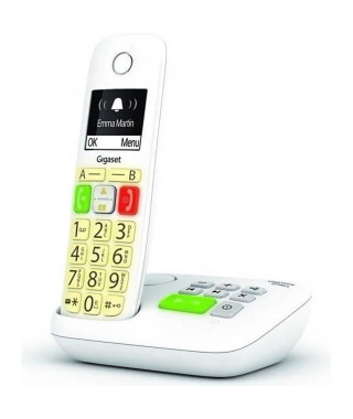 Téléphone Fixe GIGASET E290 A Blanc - Répondeur numérique intégré et touches larges pour un confort maximum