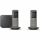 Téléphone Fixe sans fil - GIGASET CL 660 Duo Anthracite - Écran couleur rétroéclairé - Répertoire 400 contacts