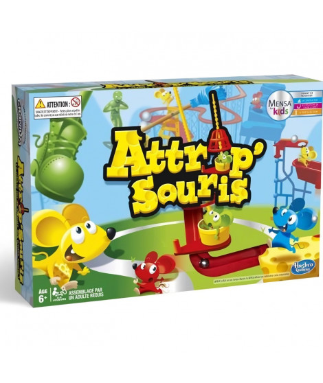 Attrap'souris - Hasbro Gaming - Jeu de plateau pour enfants des 6 ans - installation plus facile que dans les versions précéd…