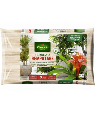 VILMORIN Terreau rempotage plante d'intérieur 5 L