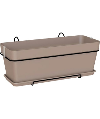 ARTEVASI - Kit Jardiniere capri 50cm v2 taupe 50,2 x 28,5 x h20,7 cm - 1,54l