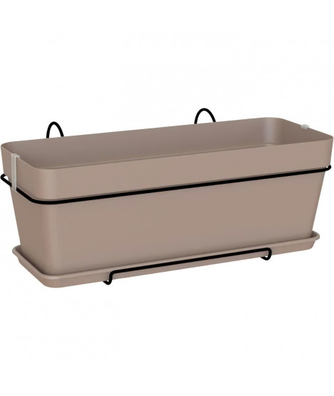 ARTEVASI - Kit Jardiniere capri 50cm v2 taupe 50,2 x 28,5 x h20,7 cm - 1,54l