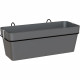 ARTEVASI - Kit balcon Jardiniere capri re 50cm v2 anthracite 50,2 x 28,5 x h20 cm - 1,45l