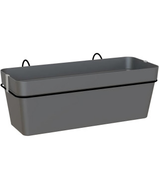 ARTEVASI - Kit balcon Jardiniere capri re 50cm v2 anthracite 50,2 x 28,5 x h20 cm - 1,45l