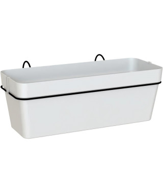 ARTEVASI - Kit balcon Jardiniere capri re 50cm v2 blanc 50,2 x 28,5 x h20 cm - 1,45l