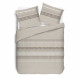 VISION Parure de couette Anthony - 100% coton - 220 x 240 cm - Beige