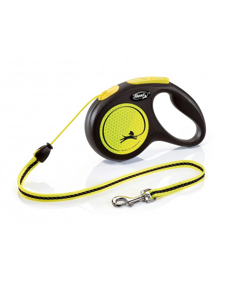 KERBL Laisse-corde Flexi GiantNeon M - Longueur : 5 m - Poids max : 20 kg - Pour chien