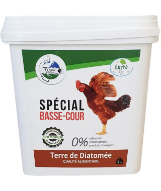 TERRA NOSTRA 100% Terre de diatomée - Spécial basse-cour - Seau 2 kg