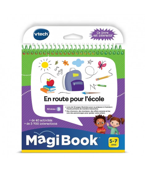 VTECH - Livre Interactif Magibook - En Route Pour L'École