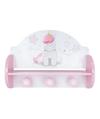 FUN HOUSE Etagere Portemanteau Licorne Pour Enfants