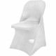 Set housse couverture - chaise x4 - blanc