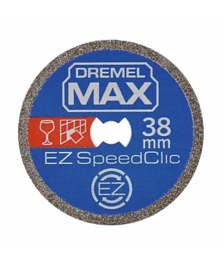 Disque Diamant Haute longévité EZ SpeedClic Dremel Max S545 - ø38mm materiaux durs