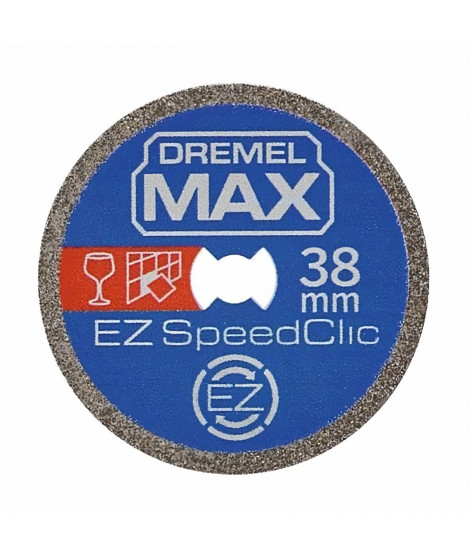 Disque Diamant Haute longévité EZ SpeedClic Dremel Max S545 - ø38mm materiaux durs