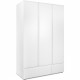 Armoire chambre adulte IMAGE 60B - Décor blanc - 3 portes + 2 tiroirs - L121,6 x H191 x P55 cm