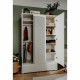 Armoire chambre adulte IMAGE 60B - Décor blanc - 3 portes + 2 tiroirs - L121,6 x H191 x P55 cm