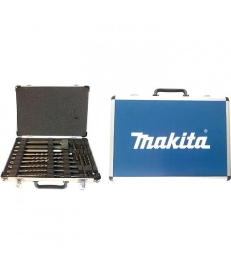 MAKITA Coffret de 5 burins et 12 forets SDS plus