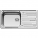 NORD INOX Evier de  cuisine  Amaplus a encastrer 1 grand bac + 1 égouttoir Nid d'abeille - Inox - 50 x 40 x 20 cm