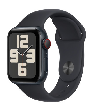 Apple Watch SE GPS + Cellular - 40mm - Boîtier Midnight Aluminium - Bracelet Midnight Sport Band - M/L