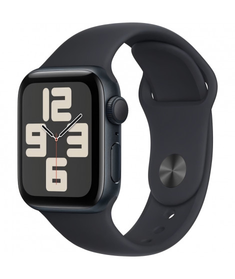 Apple Watch SE GPS - 40mm - Boîtier Midnight Aluminium - Bracelet Midnight Sport Band - S/M