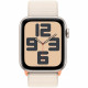 Apple Watch SE GPS - 44mm - Boîtier Starlight Aluminium - Bracelet Starlight Sport Loop