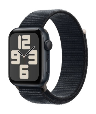 Apple Watch SE GPS - 44mm - Boîtier Midnight Aluminium - Bracelet Midnight Sport Loop