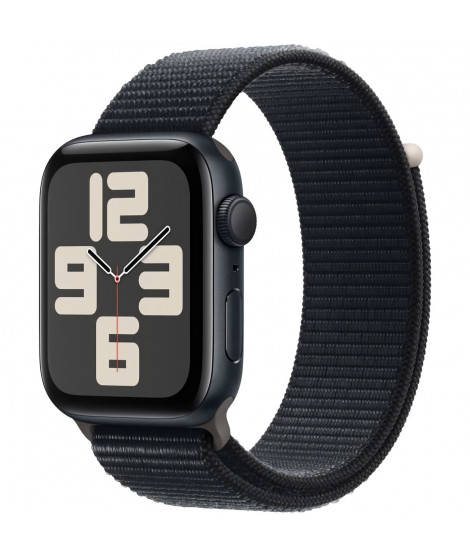 Apple Watch SE GPS - 44mm - Boîtier Midnight Aluminium - Bracelet Midnight Sport Loop