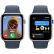 Apple Watch SE GPS + Cellular - 44mm - Boîtier Silver Aluminium - Bracelet Storm Blue Sport Band - S/M