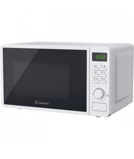 CMGA20SDLWLI Micro-ondes Gril CANDY Idea - 20L - MO : 700W - Gril : 800W - UI digitale - 5 niveaux de puissance - Blanc