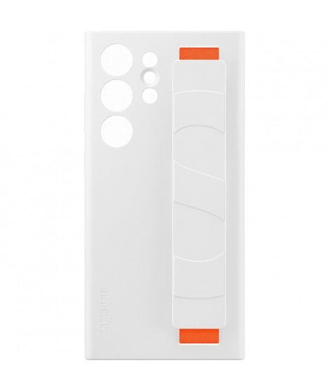 SAMSUNG Coque silicone avec laniere Galaxy S23 Ultra Blanc