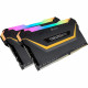 Mémoire RAM - CORSAIR - Vengeance RGB Pro Series DDR4 - 16GB 2x8GB DIMM - 3200 MHz  - CL16 - 1.35V - Noir
