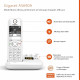 Téléphone Fixe AS690 A Duo Blanc - GIGASET - Sans fil - Répondeur 20 min - ID d'appelant - Mains libres