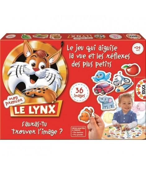 Jeu de compétition Le Lynx pour enfants de 24 mois - EDUCA - Mon Premier Lynx - 36 Images