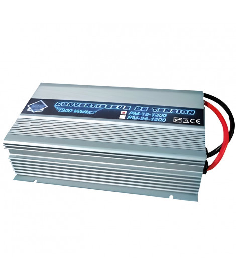 Convertisseur Transformateur de Tension 24/220V 1200W avec Télécommande