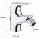 GROHE Mitigeur monocommande bidet Start Flow, chromé, 23770000