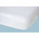 DOMIVA Drap housse tout en 1 Uni - Jersey - Imperméable - Blanc - 40 x 80 cm