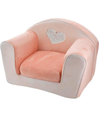 Fauteuil club convertible Lapinou - Rose - 42 x 55 cm