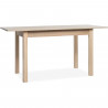 Table extensible Coburg - Décor chene sonoma - Allonge de 40 cm - L120/160 x H76,5 x P70 cm