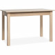 Table extensible Coburg - Décor chene sonoma - Allonge de 40 cm - L120/160 x H76,5 x P70 cm