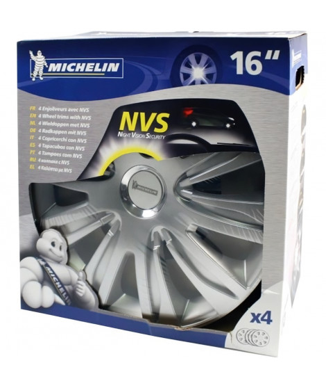 MICHELIN 4 enjoliveurs 16 Chromé NVS42