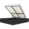 ECLIPSE Lit coffre adulte 140 x 190 cm - Simili Noir