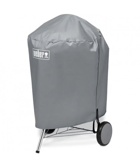 Housse pour barbecue a charbon Weber - Ø57 cm - En polyester - Gris