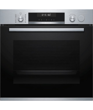 Four VarioSteam EcoClean Encastrable BOSCH - HRA558BS1 - Vol: 71l - 10 modes de cuisson - L59,4cm/P54,8cm/H59,5cm - Inox