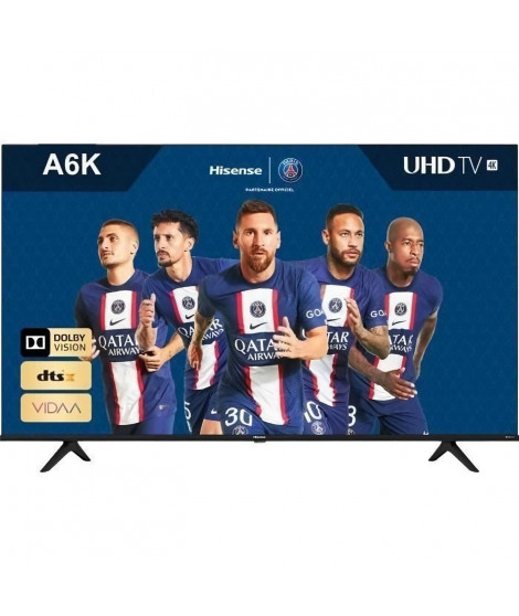 HISENSE 43A6K - TV LED 43(108cm) - UHD 4K - Dolby Vision - Smart TV - 3 x HDMI