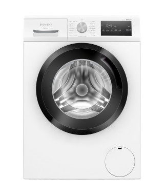 Lave-linge hublot SIEMENS WM12N117FR iQ300 - 7 kg - 1200 trs/min - Induction - L60cm - Classe B - Blanc