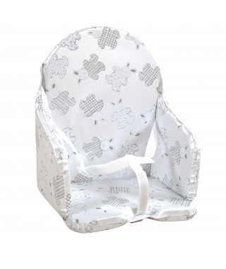 Looping Coussin Chaise Haute Sangles Lapin Pyjama