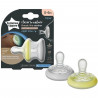 Tommee Tippee Sucette Closer to Nature Nuit Fluorescente 0-6m Lot de 2