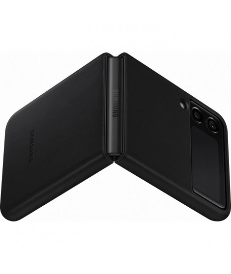 SAMSUNG Z Flip3 Coque en cuir Noir