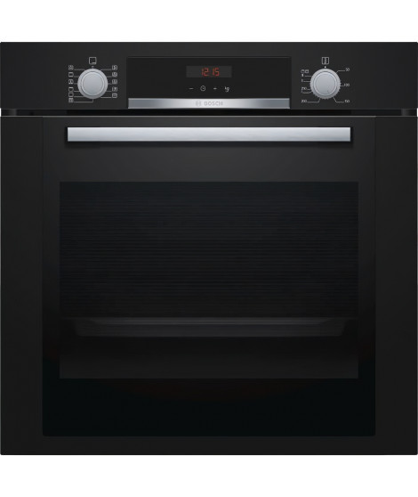 Four multifonction encastrable - Pyrolyse - BOSCH HBA374EB0 SER4 - Noir - Volume 71L - L60 cm
