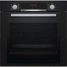 Four multifonction encastrable - Pyrolyse - BOSCH HBA374EB0 SER4 - Noir - Volume 71L - L60 cm